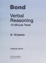 Tapa de Bond verbal reasoning