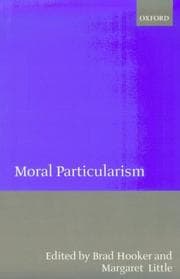Tapa de Moral particularism