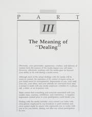 Tapa de Dealing effectively with the media