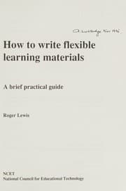 Tapa de How to Write Flexible Learning Materials