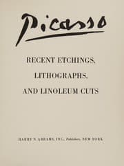 Tapa de Picasso: recent etchings, lithographs, and linoleum cuts