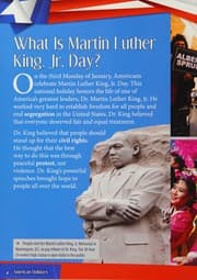 Tapa de Martin Luther King, Jr. Day