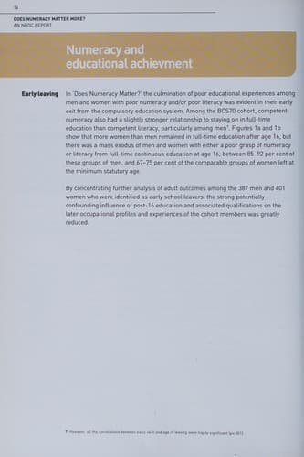 Tapa de Does numeracy matter more?