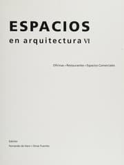 Tapa de Espacios en arquitectura VI