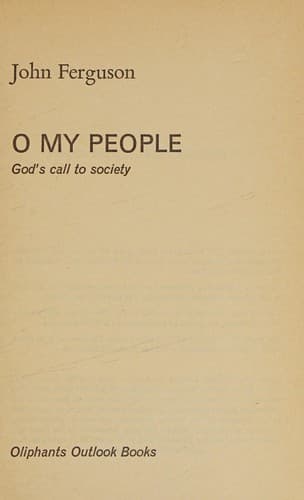 Tapa de O my people