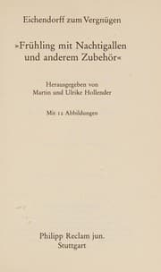 Tapa de Eichendorff zum Vergnügen