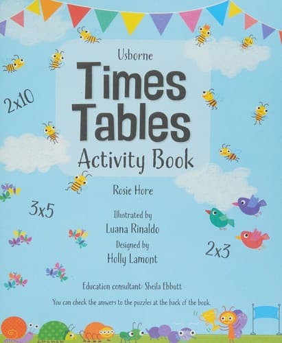 Tapa de Times Tables Activity Book