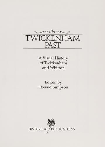 Tapa de Twickenham Past