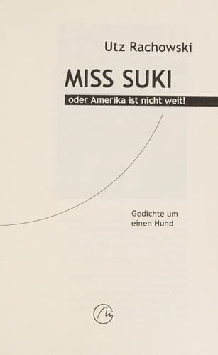 Tapa de Miss Suki, oder, Amerika ist nicht weit