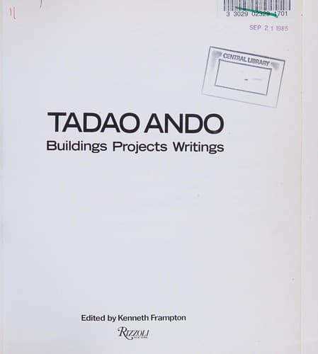 Tapa de Tadao Ando