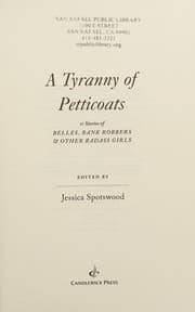 Tapa de A tyranny of petticoats