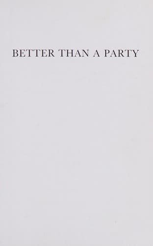 Tapa de Better Than a Party