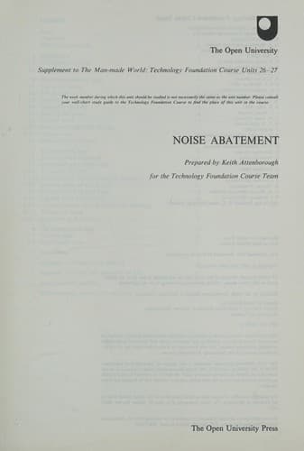 Tapa de Noise abatement