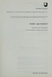 Tapa de Noise abatement