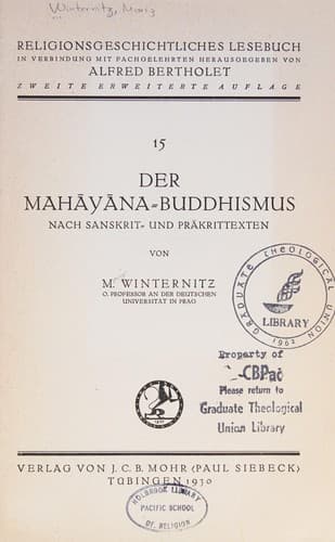Tapa de Der mahāyāna-buddhismus