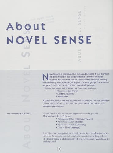 Tapa de Novel sense, level 5