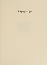 Tapa de Keeping the quiet