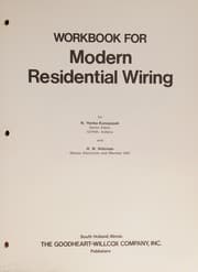 Tapa de Workbook for Modern residential wiring