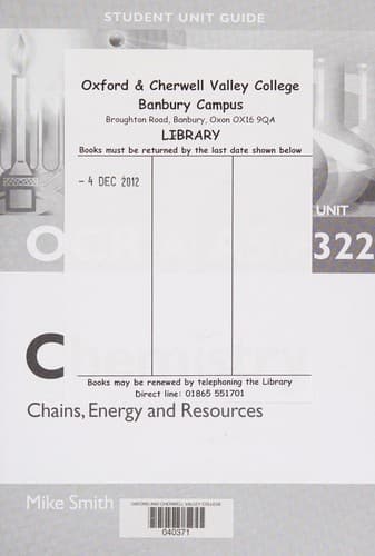 Tapa de OCR  AS Chemistry