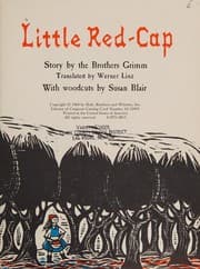 Tapa de Little Red-Cap; story by the brothers Grimm
