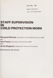 Tapa de Staff supervision in child protection work
