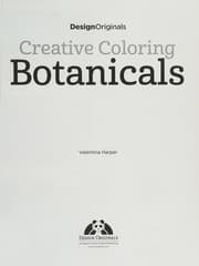 Tapa de Creative Coloring Botanicals