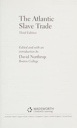 Tapa de The Atlantic slave trade