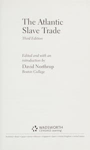 Tapa de The Atlantic slave trade