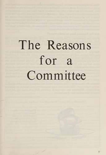 Tapa de Working on a committee