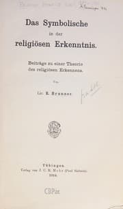 Tapa de Das Symbolische in der religiösen Erkenntnis