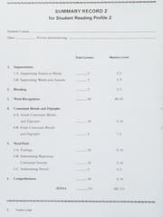 Tapa de Student Reading Profile 3 for Skill Book 3 (Laubach Way to Reading, Diagnostic Inventory)