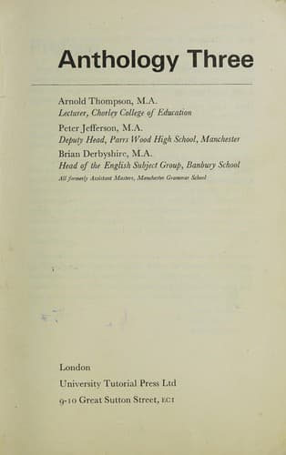 Tapa de Anthology