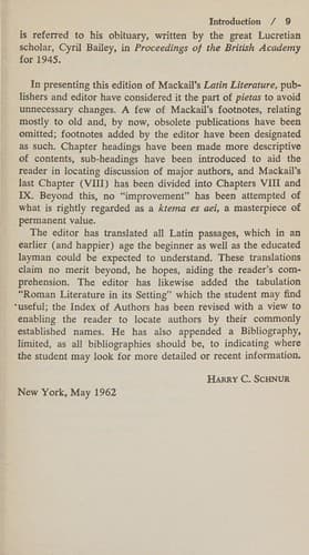 Tapa de Latin literature.