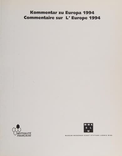 Tapa de Kommentar zu Europa 1994