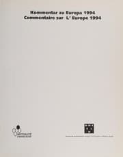 Tapa de Kommentar zu Europa 1994