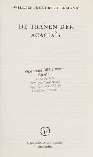 Tapa de De tranen der acacia's