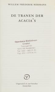 Tapa de De tranen der acacia's