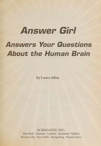 Tapa de Answer Girl