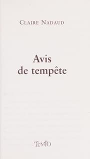 Tapa de Avis de tempête