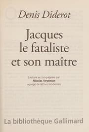 Tapa de Jacques le fataliste et son maître