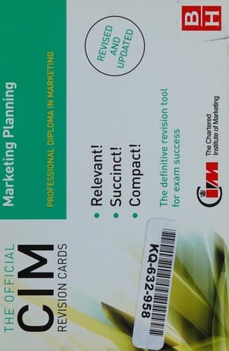 Tapa de Marketing Planning