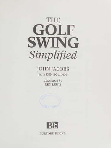 Tapa de The golf swing simplified