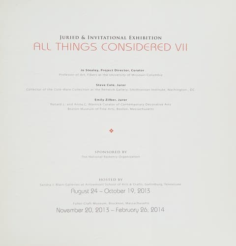 Tapa de All things considered VII