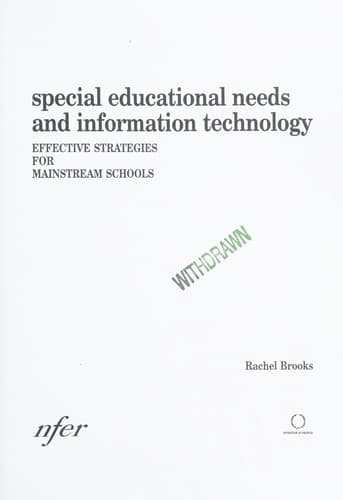 Tapa de Special Educational Needs and Information Technology