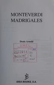 Tapa de Monteverdi madrigales