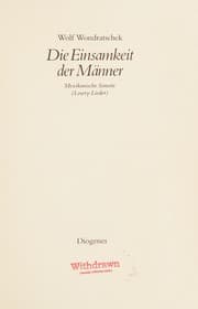 Tapa de Die Einsamkeit der Männer