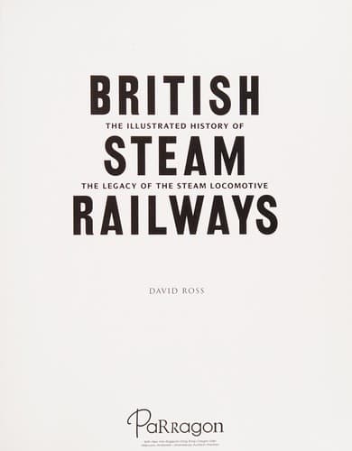 Tapa de British steam railways