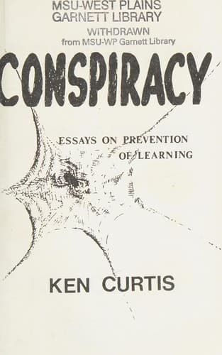 Tapa de Conspiracy