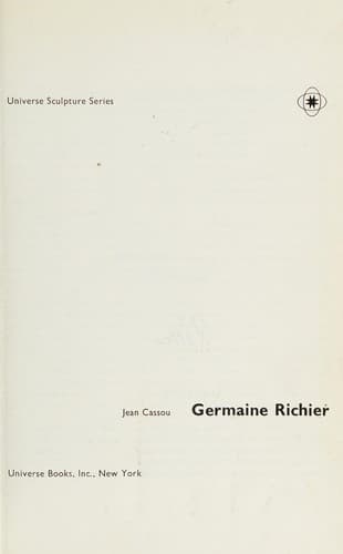 Tapa de Germaine Richier