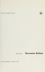 Tapa de Germaine Richier